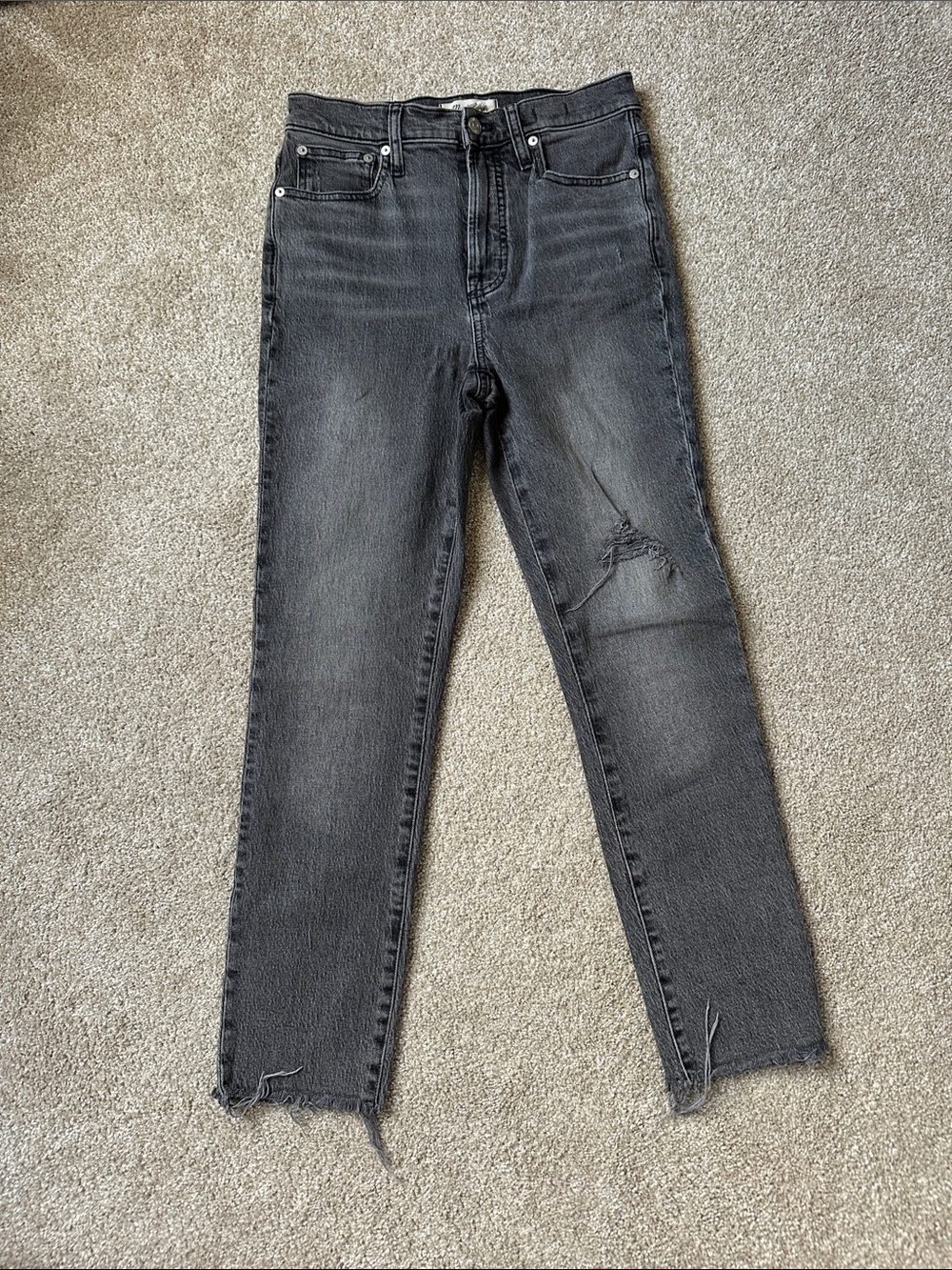 Women's High-Rise Black Distressed Skinny Jeans